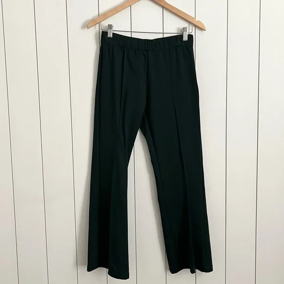 Tory Burch Sport Retroknit Kick Flare Track Pant Green - Picture 3 of 5